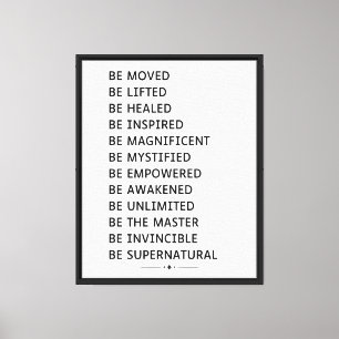 Lienzo Palabras de Meditación Mantra Motivacional Inspira