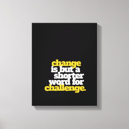 Lienzo Palabras inspiradoras: Cambio y desafío