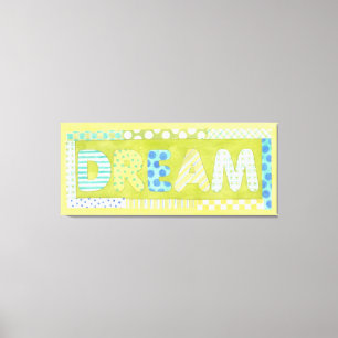 Lienzo Palabras inspiradoras de Megan Meagher   Sueño