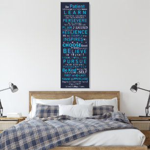 Lienzo Palabras Motivacionales Personalizadas para Gradua