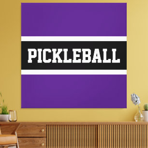 Lienzo Palabras negrita Purple Black Sports Letters PICKL