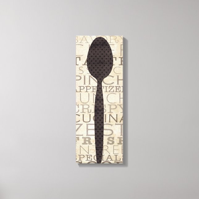 Lienzo Palabras para la cocina (Anverso)