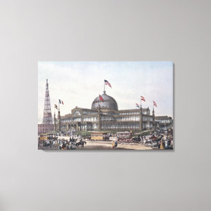 Lienzo Palacio cristalino de Nueva York