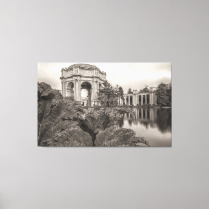 Lienzo Palacio de Bellas Artes de San Francisco Sepia