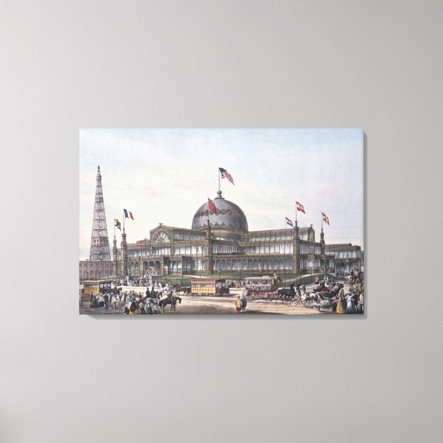 Lienzo Palacio de Cristal de Nueva York (Anverso)