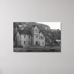 Lienzo Palacio de Justicia en Skagway, fotografía de