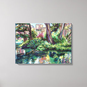 Lienzo Palacio de la "Serenidad" de Bellas Artes envuelto