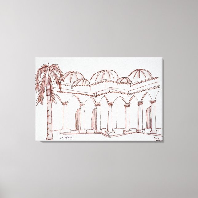 Lienzo Palacio de Topkapi | Estambul, Turquía (Anverso)