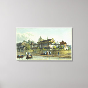 Lienzo Palacio de verano del emperador, enfrente de la