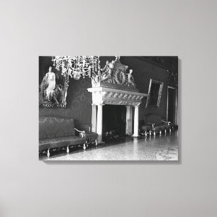 Lienzo Palacio del Príncipe de Mónaco vintage Thron Room