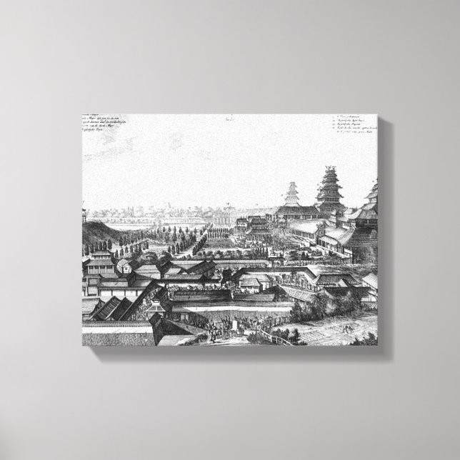 Lienzo Palacio Imperial en Ido, Japón (Anverso)