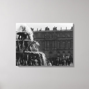 Lienzo Palacio vintage Francia Versalles fuente de la Pir