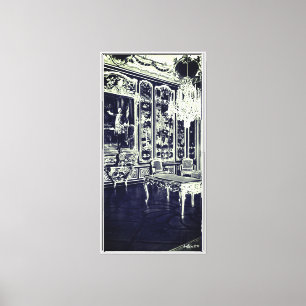Lienzo Palacio Vintage Viena Schonbrunn sala Vieux Laque