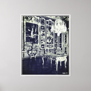 Lienzo Palacio Vintage Viena Schonbrunn sala Vieux Laque