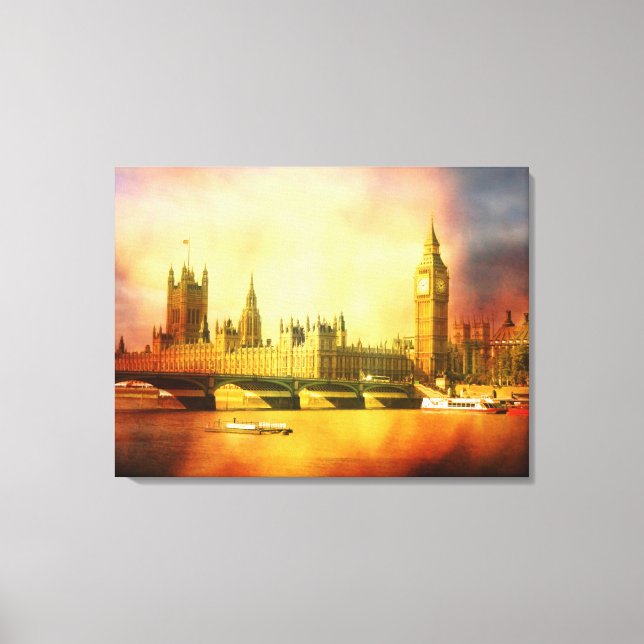 Lienzo Palacio Westminster y Puente (Anverso)