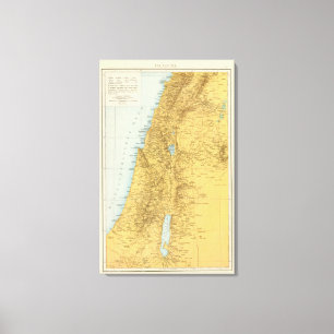 Lienzo Palastina - mapa del atlas de Palestina