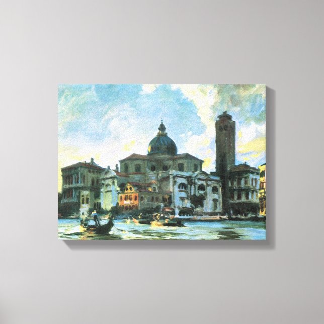 Lienzo Palazzo Labia, Venecia, por John Singer Sargent (Anverso)
