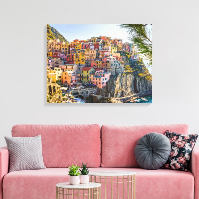 Lienzo Palermo, Sicilia, Italia en un acantilado (Insitu (Sala de estar))