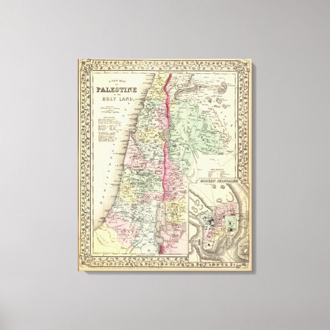 Lienzo Palestina histórica (Anverso)