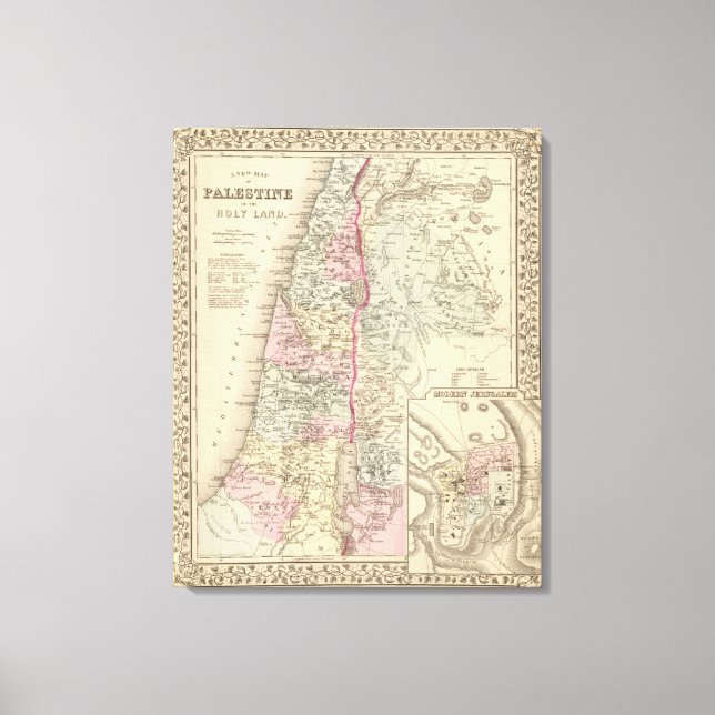 Lienzo Palestina, Jerusalén (Anverso)