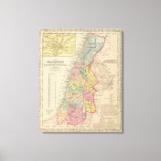 Lienzo Palestina y países adyacentes
