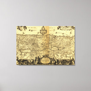 Lienzo PalestinePanoramic MapPalestine 2