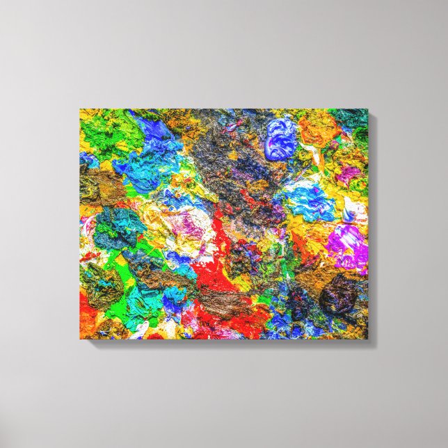 Lienzo Paleta de colores (Anverso)