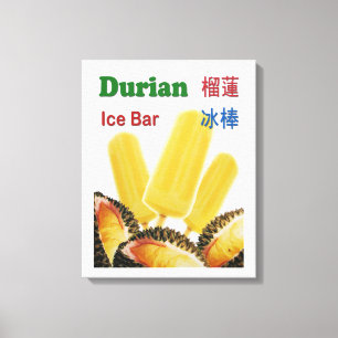 Lienzo Paleta de hielo de durián Fruta tropical