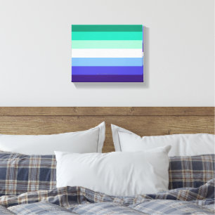 Lienzo Paleta de la bandera de hombres gays trans-inclusi