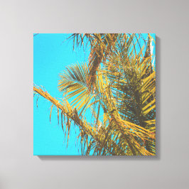 Lienzo Palm Tree deja cielo turquesa