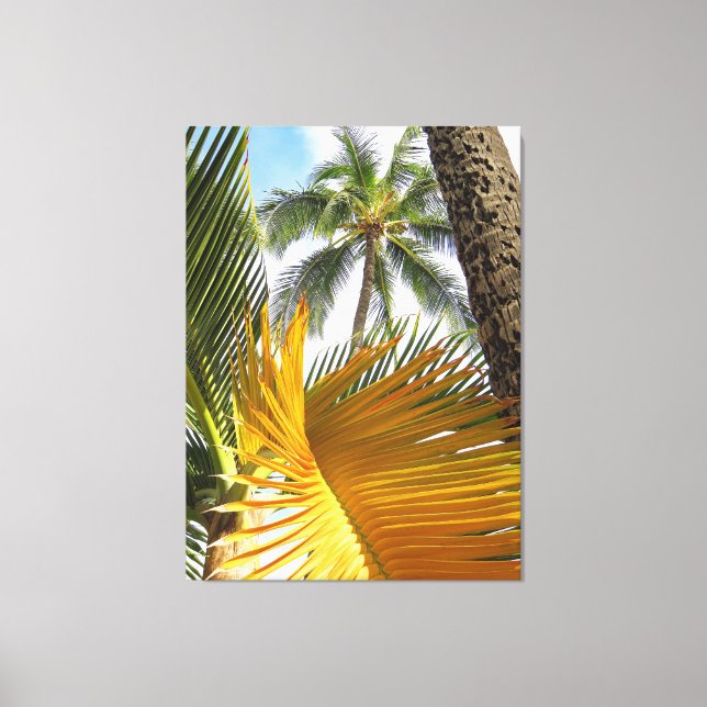 Lienzo Palmas hawaianas (Anverso)