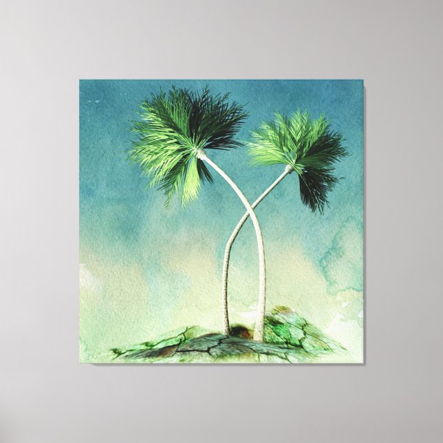 Lienzo Palmeras (Anverso)