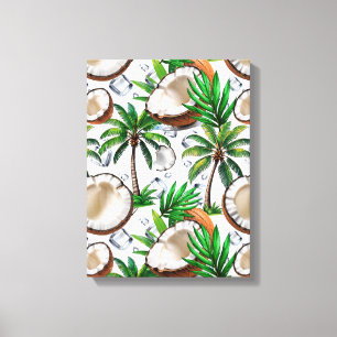 Lienzo Palmeras de coco diseño tropical