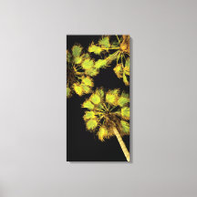 Palmeras Nocturnas de 16x32 pulgadas