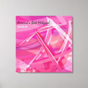Lienzo Palo Estrella-Rosado TRANSPARENTE Mitzvah