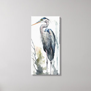 Lienzo Palomar Majesty Great Blue Heron Standing Swamp AI