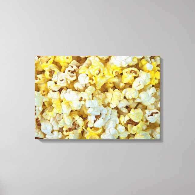 Lienzo palomitas de maíz con mantequilla (Anverso)