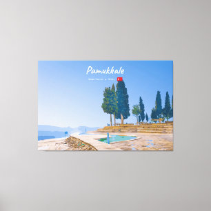 Lienzo Pamukkale, Turquía - Piscinas Térmicas