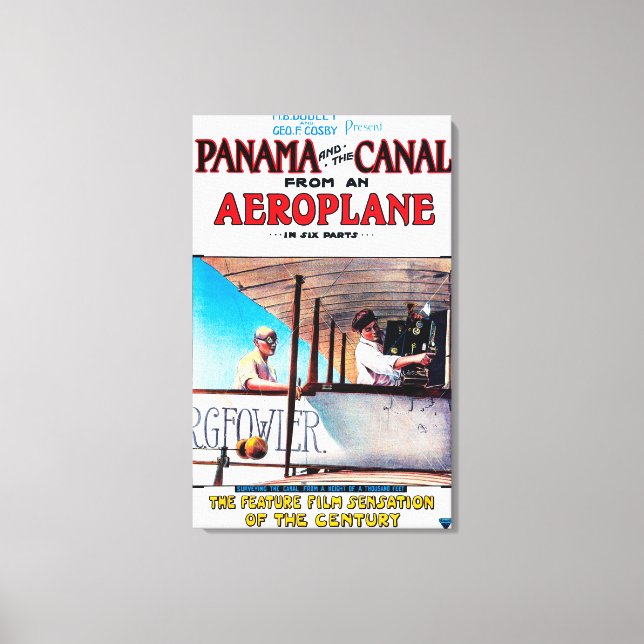 Lienzo Panamá y la película Promo Poste del Canal Airplan (Anverso)
