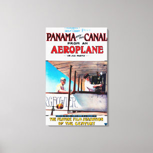 Lienzo Panamá y la película Promo Poste del Canal Airplan