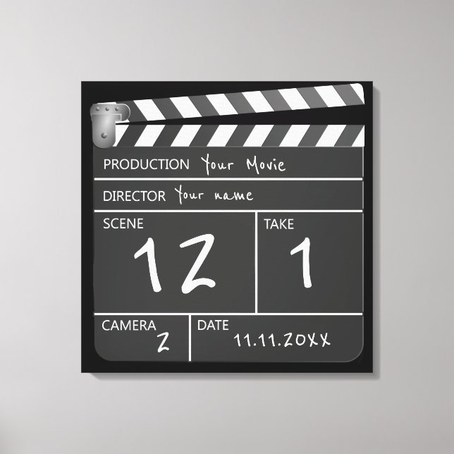 Lienzo Pancarta de película única personalizada de noveda (Anverso)