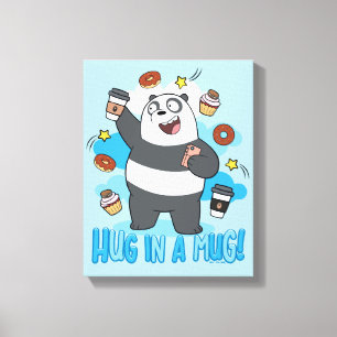 Lienzo Panda Bear - Hug in a Mug!