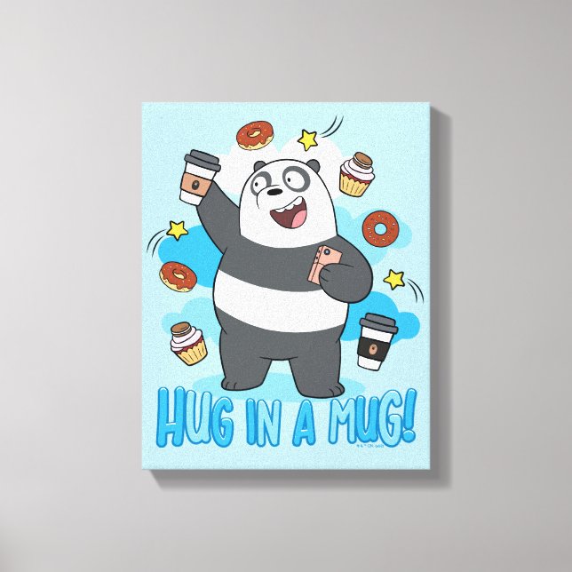 Lienzo Panda Bear - Hug in a Mug! (Anverso)