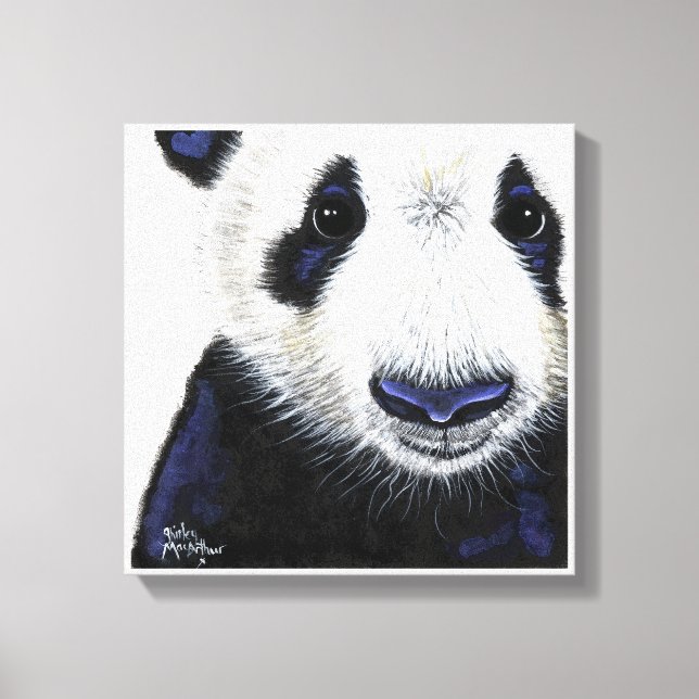 Lienzo Panda Bear Print ' PANDA ' de Shirley MacArthur (Anverso)