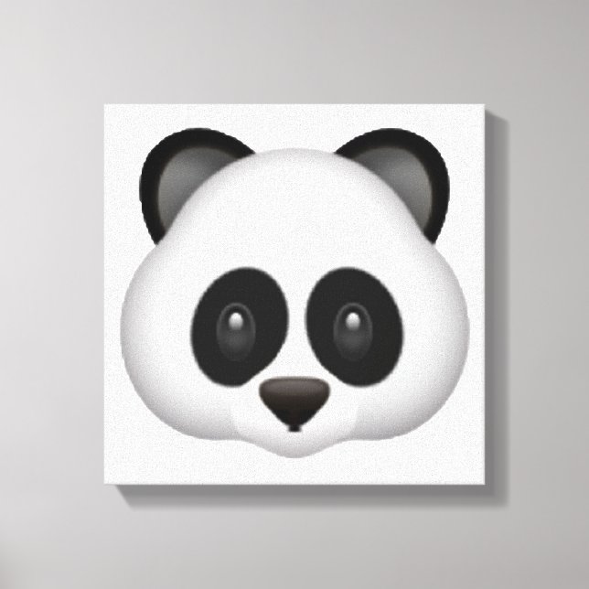 Lienzo Panda - Emoji (Anverso)