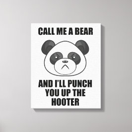 Lienzo Panda Punch Canvas Print (Iris Wildthyme)
