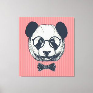 Lienzo Panda Stripes