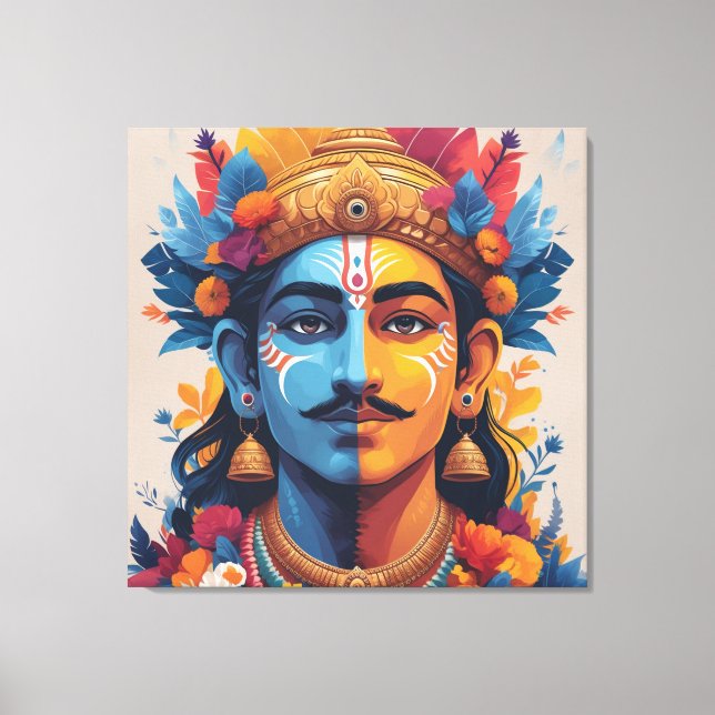 Lienzo Pandav Leela (Anverso)