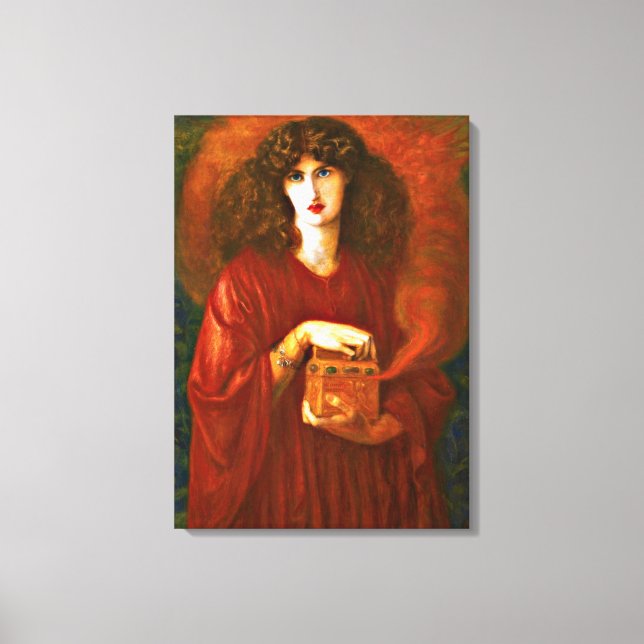 Lienzo Pandora - Pintura de Dante Gabriel Rosetti (Anverso)