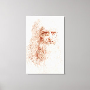 LIENZO PANEL DE CANVAS: LEONARDO DA VINCI : AUTORETRATO